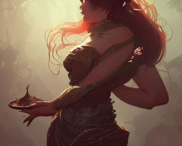 Image similar to photography of olivier bonhomme, deep focus, d & d, fantasy, intricate, elegant, highly detailed, digital painting, artstation, concept art, matte, sharp focus, illustration, hearthstone, art by artgerm and greg rutkowski and alphonse mucha