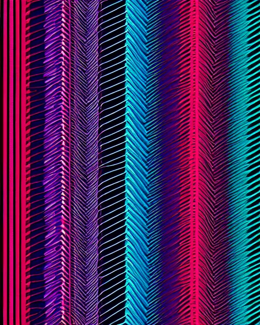 Prompt: striated glitch, Felipe Pantone