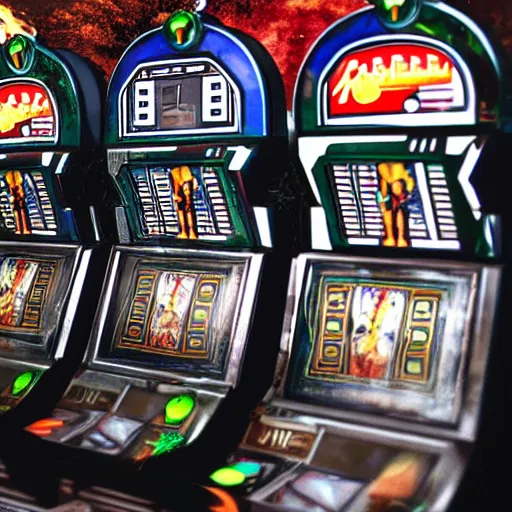 Prompt: Boba Fett Slot Machine.