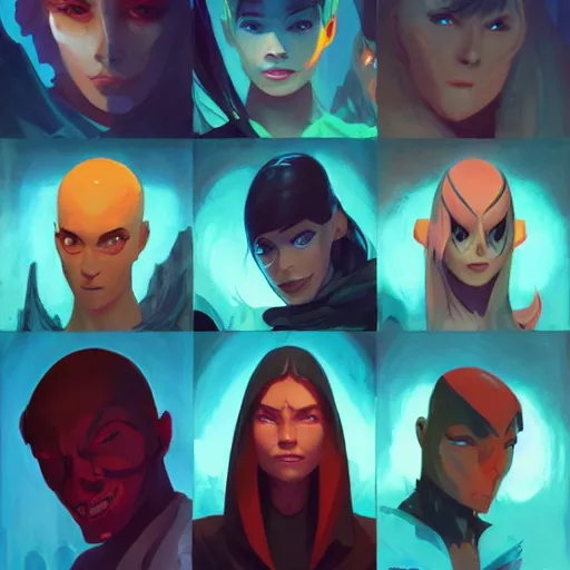 Image similar to face icon stylized minimalist magic : the gathering, loftis, cory behance hd by jesper ejsing, by rhads, makoto shinkai and lois van baarle, ilya kuvshinov, rossdraws global illumination