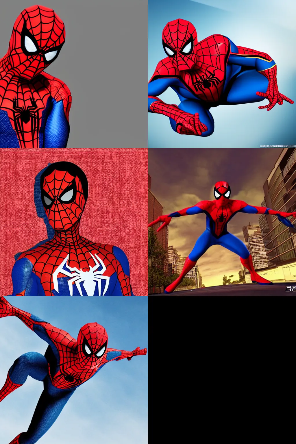 Prompt: Spider man from spider man no way home in 3d style
