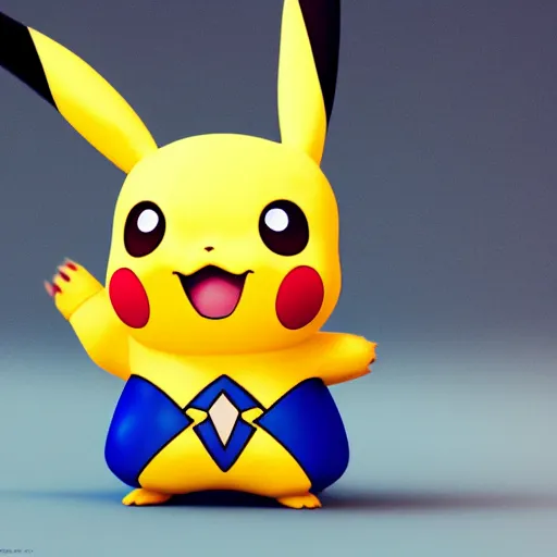 Prompt: a gorgeous Pikachu, superhero, hyperrealistic, trending artstation, octane render, 8k render, cinematic lightning