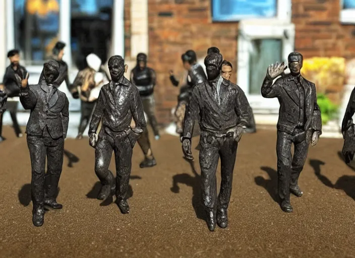 Prompt: Image on the store website, eBay, Full body, 80mm resin figure of People in the town