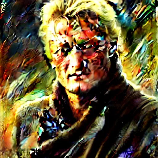 Image similar to detailed portrait of rutger hauer, spring light, painting by gaston bussiere, craig mullins, j. c. leyendecker