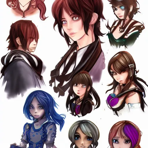 Image similar to detailed beatutiful character art on amino