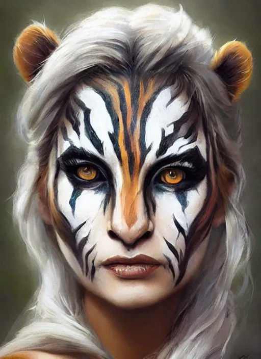 realistic tiger face paint