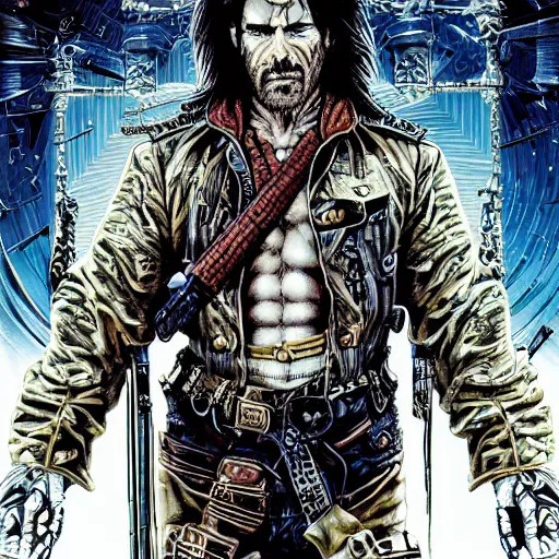 Prompt: portrait of crazy snake plissken, symmetrical, by yoichi hatakenaka, masamune shirow, josan gonzales and dan mumford, ayami kojima, takato yamamoto, barclay shaw, karol bak, yukito kishiro