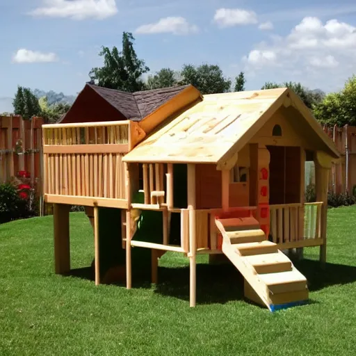 Image similar to child wooden play house pinterest