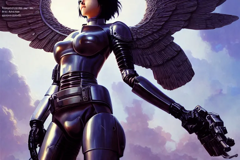 Prompt: grainy film photograph of battle angel in real life, beautiful, smiles, plastic armor, dynamic lighting, passionate, magazine cover, cinematic, highly detailed, sharp focus, art by artgerm and greg rutkowski