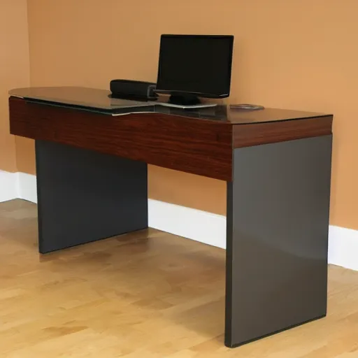 Prompt: design of a computer desk in the style of Leonardo DaVinci