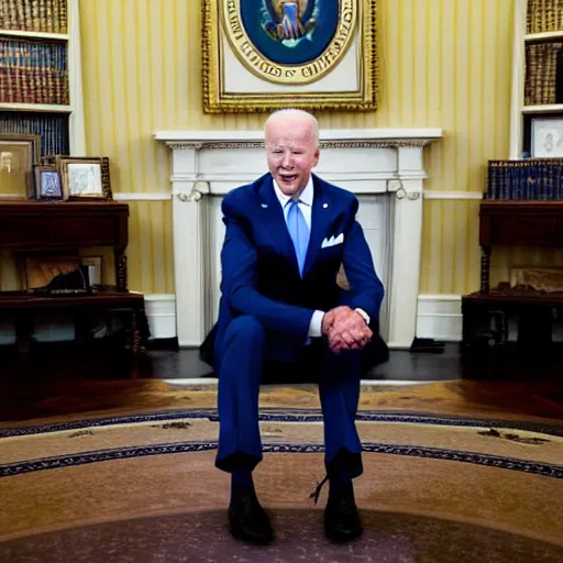 Prompt: biden using his super move st the white house, digital photography
