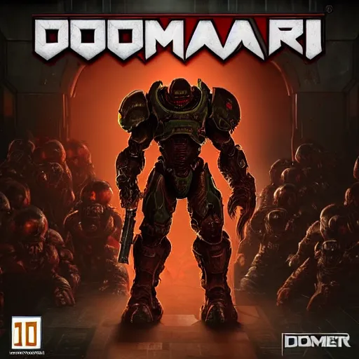 Image similar to doom slayer from doom eternal