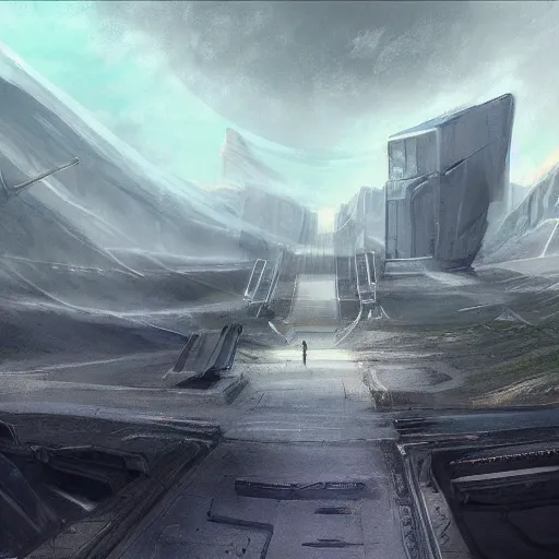 Image similar to i am coming back for you sci - fi concept art