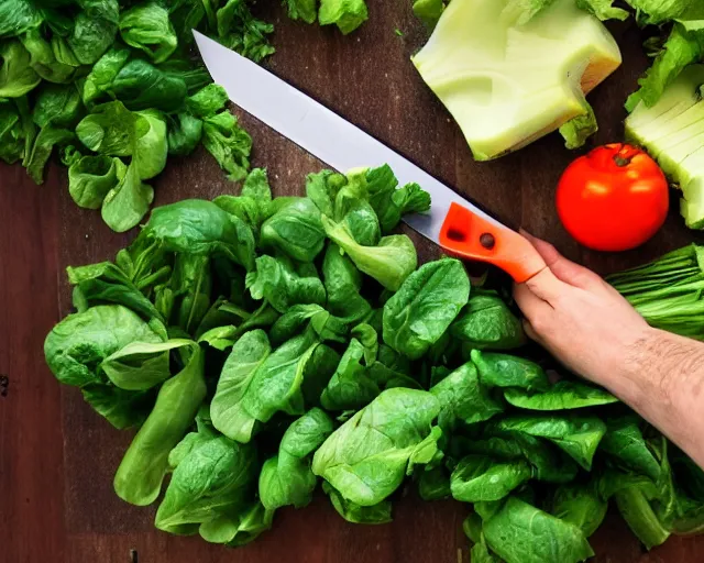 Image similar to 9 0 degrees fov, first person point of view of me cutting vegetables