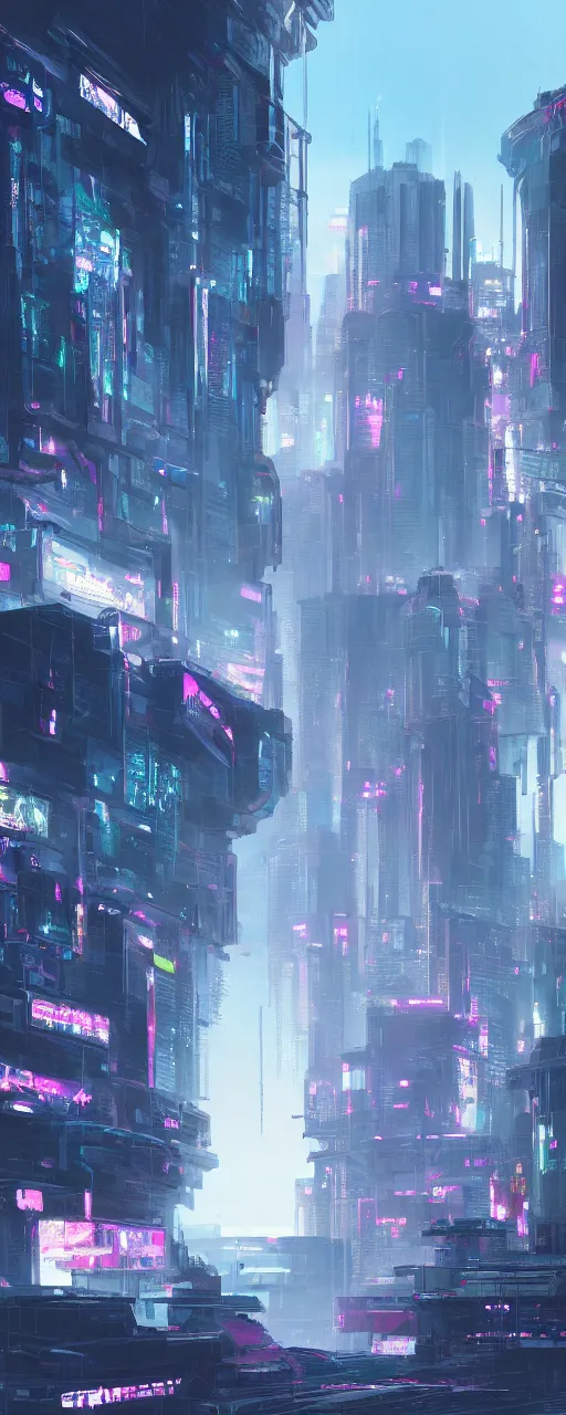 Image similar to cyberpunk landscape, synth, concept art