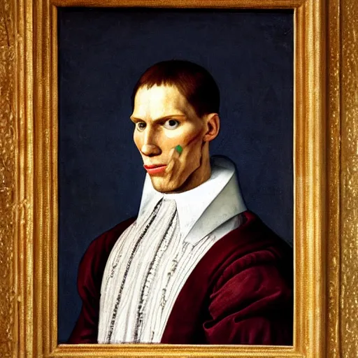 Image similar to A 16th century mannerism painting of Jerma985, portrait of Jerma985, grainy, realistic, very realistic, hyperrealistic, highly detailed, very detailed, extremely detailed, very neat, very epic, very cool, detailed, trending on artstation