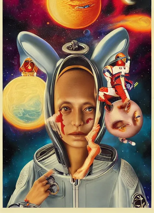 Image similar to first human encounter with aliens in space, by Afarin Sajedi, Alessandro Barbucci, Alex Gross, Shin Jeongho, Shohei Otomo. trending on Artstation, 8k, masterpiece, face enhance, graffiti paint, fine detail, full of color, intricate detail, golden ratio illustration