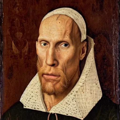 Image similar to A 15th century medieval renaissance oil painting of Jerma985, portrait of Jerma985, grainy, realistic, very realistic, hyperrealistic, highly detailed, very detailed, extremely detailed, very neat, very epic, very cool, detailed, trending on artstation