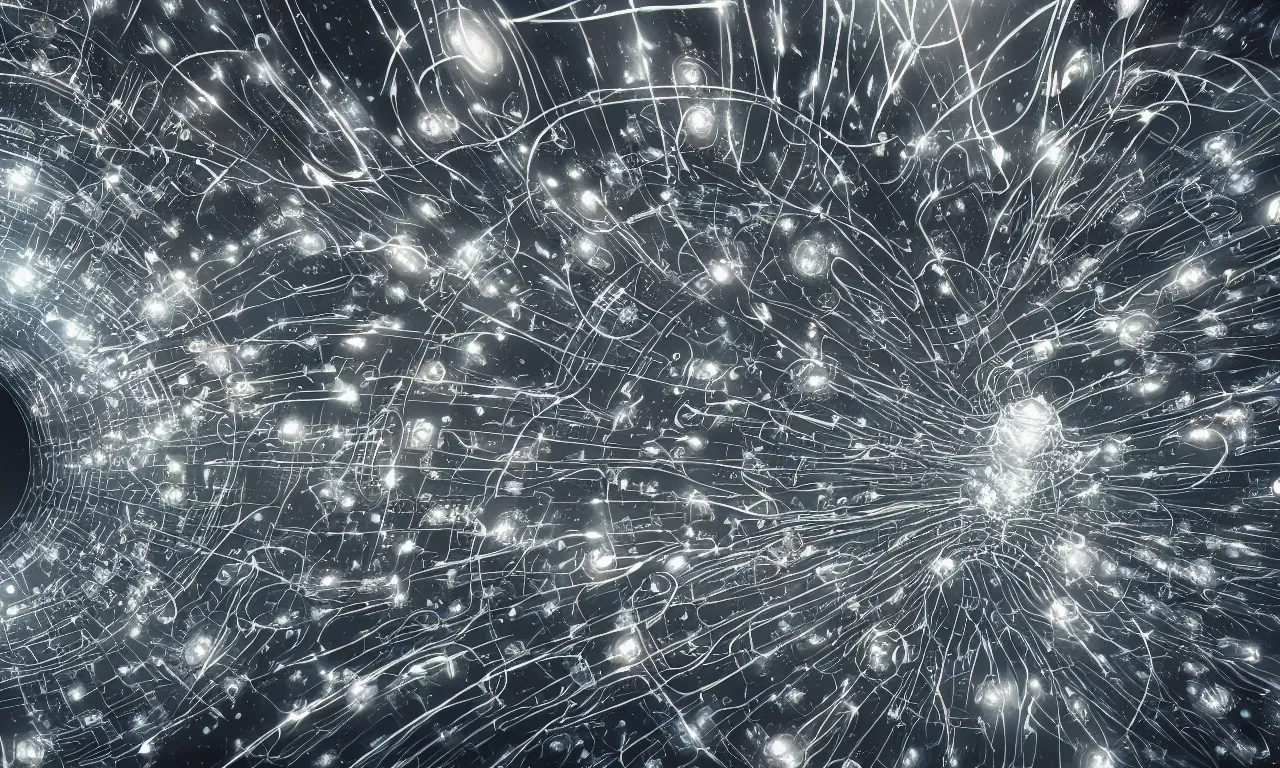 Image similar to A neurological network spanning across the galaxy, nerve nodes, realistic 4k octane beautifully detailed render, 4k post-processing, highly detailed, intricate complexity, epic composition, magical atmosphere, cinematic lighting, masterpiece, ultra hd