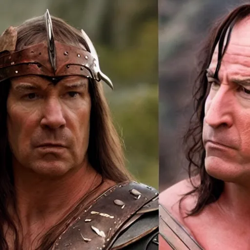 Prompt: bob odenkirk as conan the barbarian