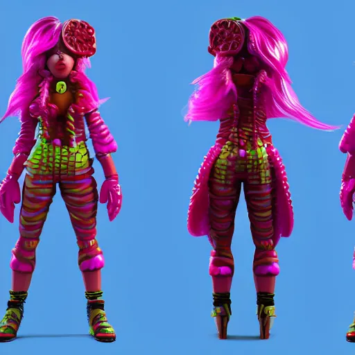 Image similar to candypunk character design, unreal engine, trending on artstation