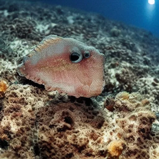 Image similar to a new species of fish discovered 1 0 km beneath the ocean