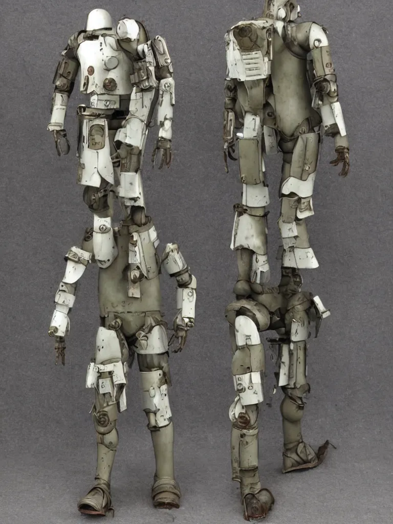 Image similar to maschinen krieger armored walking suit in the style of makoto kobayashi