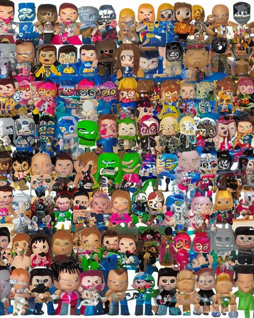 Image similar to Wrestler Funko Pop. Photographic, photography