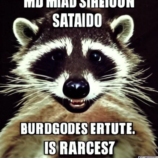Prompt: mad scientist raccoon
