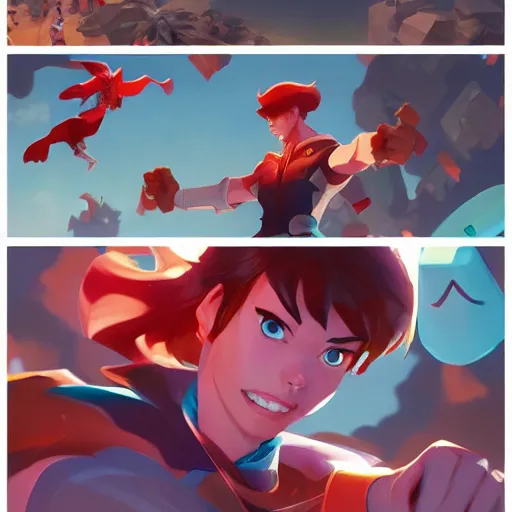 Image similar to hero world nintendo wii, behance hd by jesper ejsing, by rhads, makoto shinkai and lois van baarle, ilya kuvshinov, rossdraws global illumination