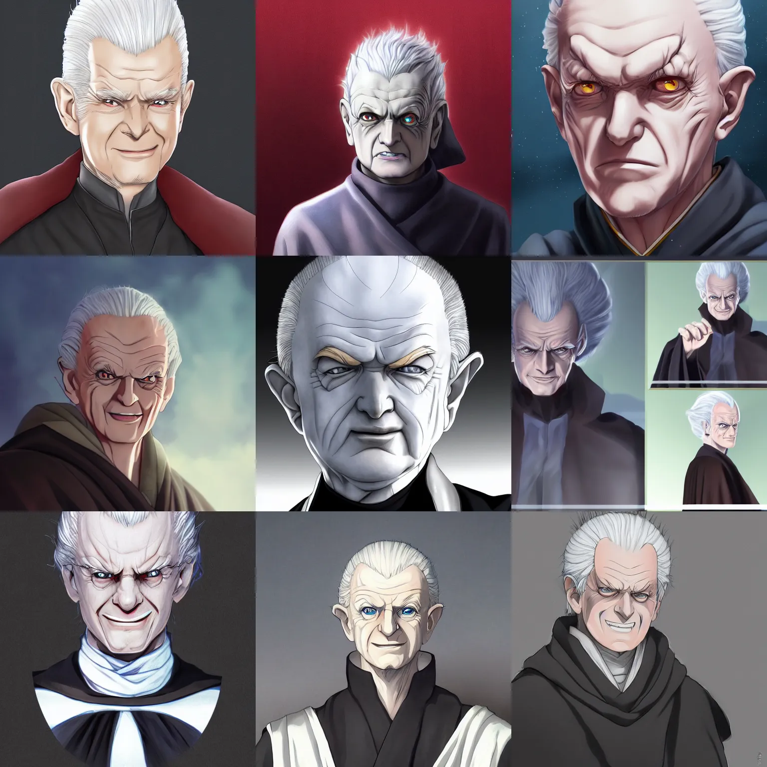 Prompt: Portrait of a young Sheev Palpatine, Anime Fantasy Illustration by Tomoyuki Yamasaki, Kyoto Studio, Madhouse, Ufotable, trending on artstation