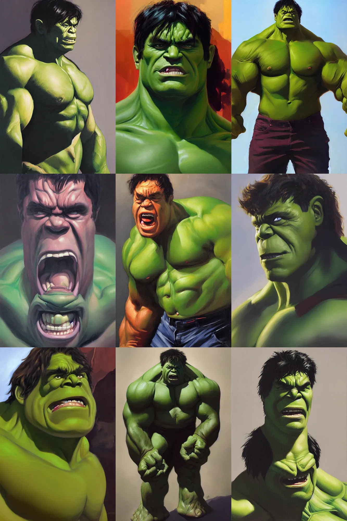 Candid Portrait Of Hulk Painting By Andrew Hem Stable Diffusion OpenArt