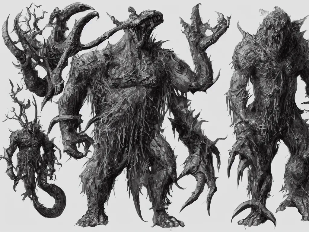 Prompt: A dungeons and dragons monster manual sketch of a Cyclops, concept art, matte painting, 8k, artstation