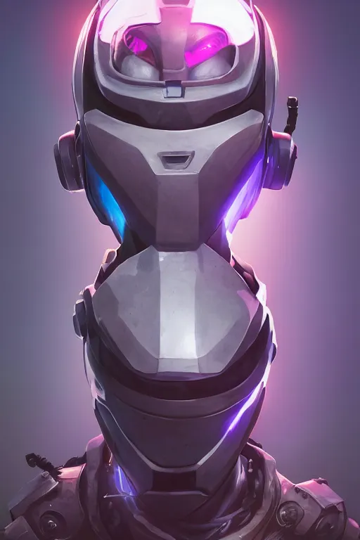 Image similar to epic mask helmet robot ninja portrait stylized as fornite style game design fanart by concept artist gervasio canda, behance hd by jesper ejsing, by rhads, makoto shinkai and lois van baarle, ilya kuvshinov, rossdraws global illumination radiating a glowing aura global illumination ray tracing hdr render in unreal engine 5