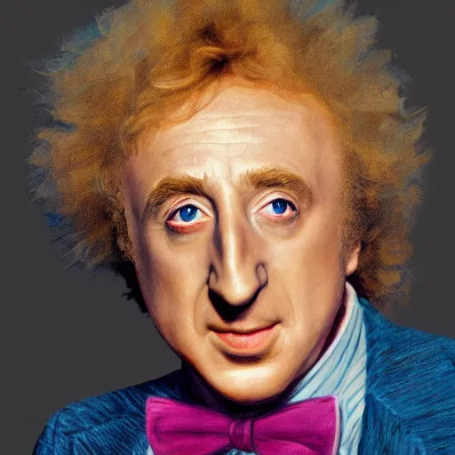 Image similar to highly detailed portrait of Gene Wilder, trending on artstation, 8k, high quality