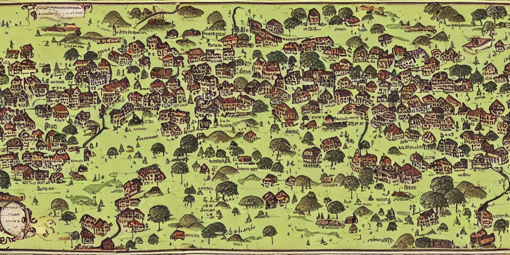 Image similar to the town of yelm, medieval map