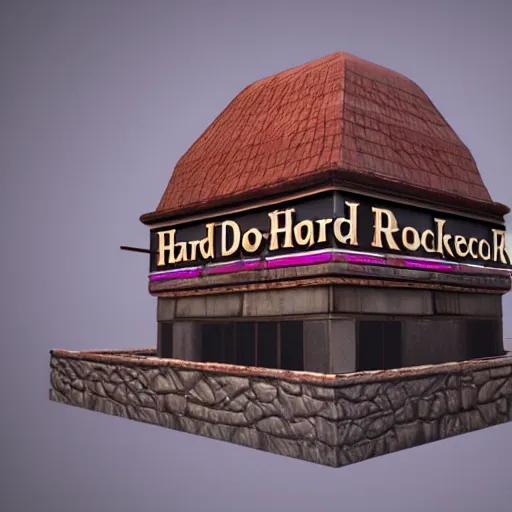 Image similar to Hard Rock made by 3D Environment Artist, designed in ZBrush