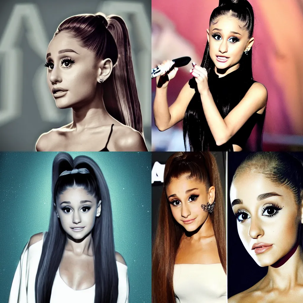 Prompt: Ariana grande as a female alien