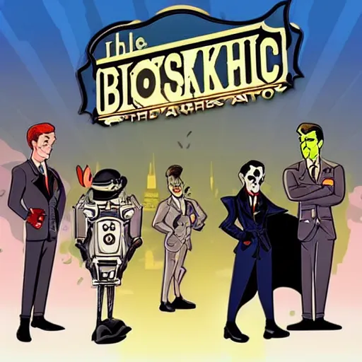 Prompt: bioshock : the animated series, in the style of batman the animated series