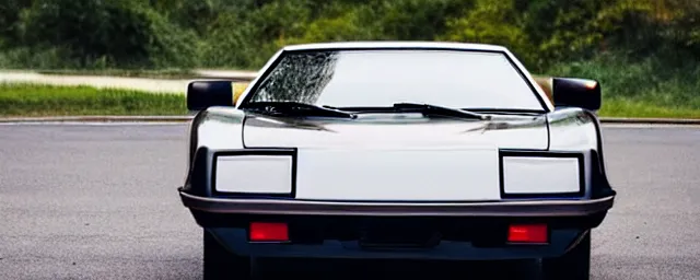 Image similar to a single 1 9 7 6 lotus esprit and 1 9 6 9 dodge charger hybrid, dslr