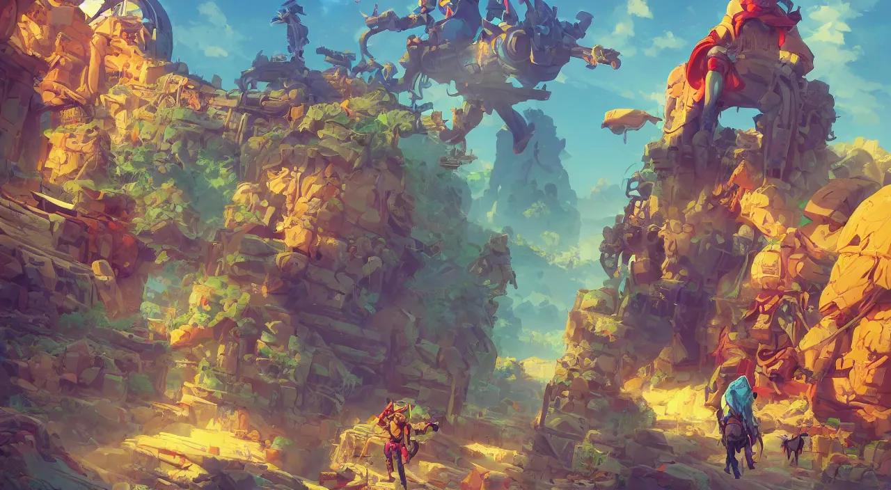 Image similar to arabian marketplace vivid tissu color fabric greeble block jungle dirt ground wood wall fortress volume lighting shine video game icon, 2 d game art gta cover, official fanart behance hd artstation by jesper ejsing, by rhads, makoto shinkai and lois van baarle, ilya kuvshinov, rossdraws