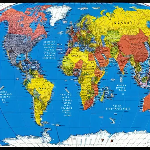 Prompt: World Map with all continents being in form of Obama, 4k, High Definition