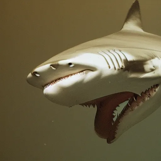Prompt: shark with eight heads