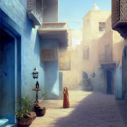 Prompt: passion kisses in Light beige soft blue Marrakech street with aqua and biege color butterflies, atmospheric, 4 k hd, 120K resolution, a high quality photography , 3D depth shading, photorealism render by Jeremy Mann and carl spitzweg and greg rutkowski