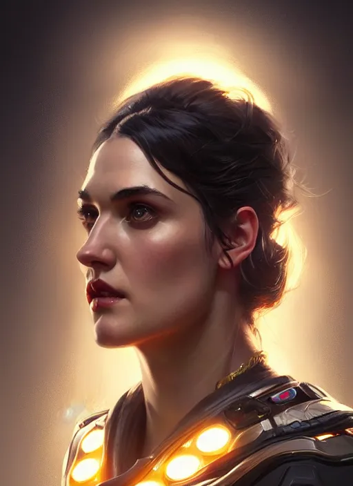 Prompt: portrait of apex legends katie mcgrath, intricate, elegant, glowing lights, highly detailed, digital painting, artstation, glamor pose, concept art, smooth, sharp focus, illustration, art by artgerm and greg rutkowski, artey freytag