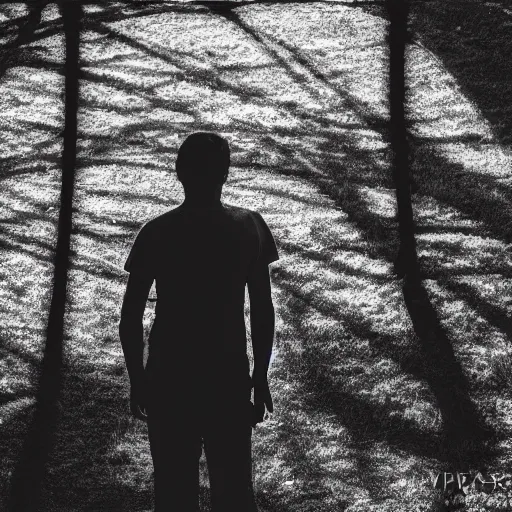 Prompt: ultraviolet spectrum portrait of a man in the garden, Ultra-Achromatic-Takumar 85mm F4.5, Baader U Venus filter, iso 800, f/4.5