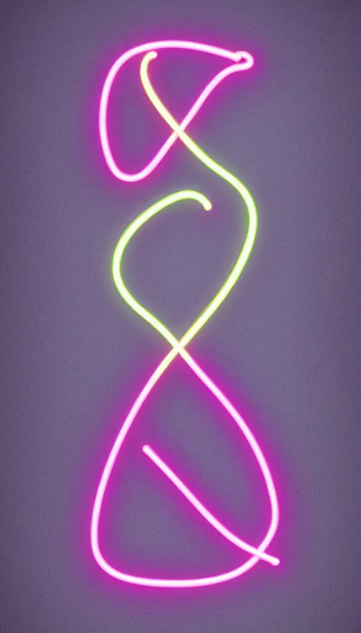 Image similar to a neon infinity sign