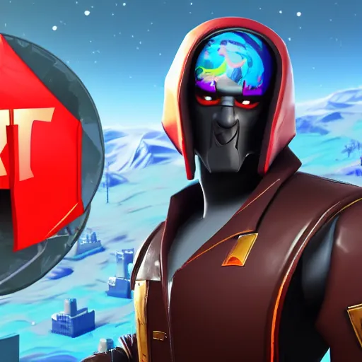 Image similar to vladimir putin as fortnite character, gameplay screenshot