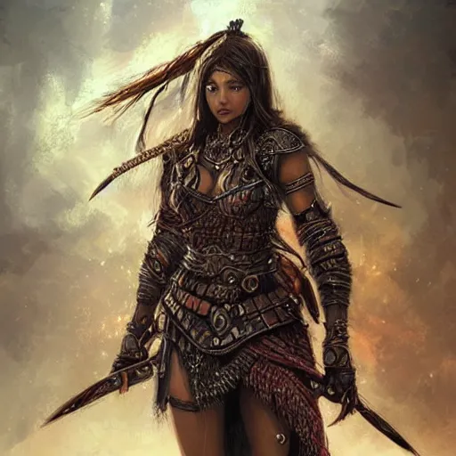 Image similar to beautiful extremely detailed intricate concept art depicting a warrior by wlop. shining jewelry. bcy. net