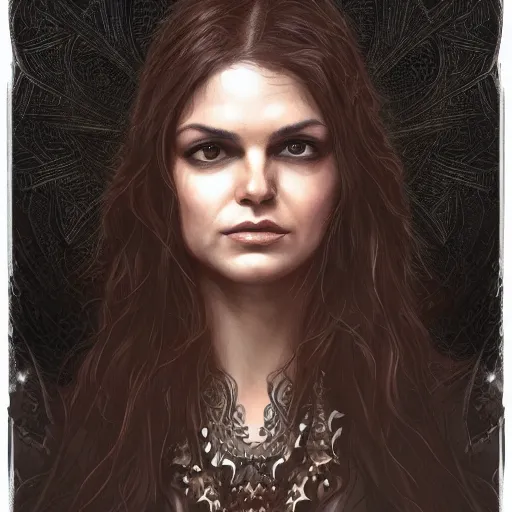 Image similar to a portrait of mazzy star as a sorceress, urban motifs, intricate, elegant, highly detailed, digital painting, trending on artstation, concept art, smooth sharp focus, illustration, art by artgerm and greg rutkowski